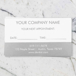 Beauty Salon Appointment Card Informatiekaartje