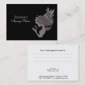 Beauty Salon Appointment Card (Lavender Blush) Afsprakenkaartje (Voorkant / Achterkant)