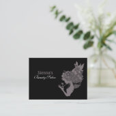 Beauty Salon Appointment Card (Lavender Blush) Afsprakenkaartje (Staand voorkant)