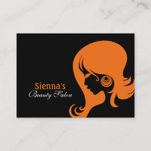 Beauty Salon Appointment Card (Oranje) Afsprakenkaartje