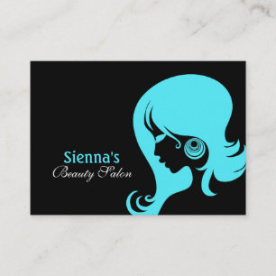 Beauty Salon Appointment Card (Turquoise) Afsprakenkaartje