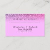 Beauty Salon Appointment Hallo prachtige Chevrons Afsprakenkaartje (Achterkant)