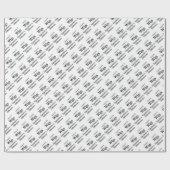 Beauty Salon, Barbershop Custom Wigs Cadeaupapier (Vlak)