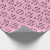 Beauty Salon, Barbershop Styling Control Hair Cadeaupapier (Hoek)