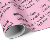 Beauty Salon, Barbershop Styling Control Hair Cadeaupapier (Rol Hoek)