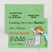 Beauty Salon, Barbershops, Nail Salon, Briefkaarte Briefkaart (Voorkant / Achterkant)