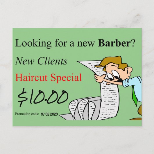 Beauty Salon, Barbershops, Nail Salon, Briefkaarte Briefkaart (Voorkant)