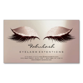 Beauty Salon Blush Roos Gold Adress Makeup Lashes Magnetisch Visitekaartje
