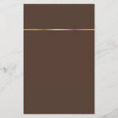 Beauty Salon Brown & Golden Lijst Price List (Achterkant)