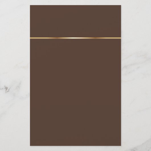 Beauty Salon Brown & Golden Lijst Price List (Achterkant)