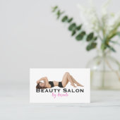 Beauty Salon Business Card Visitekaartje (Staand voorkant)