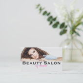  Beauty Salon Business Card Visitekaartje (Staand voorkant)