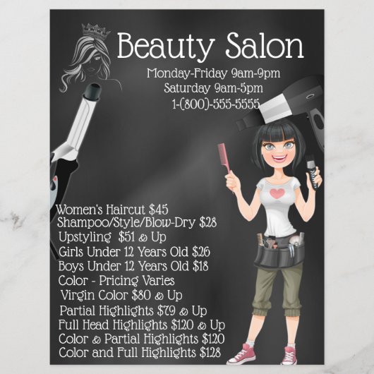 Beauty Salon Business Promotion Flyer (Voorkant)