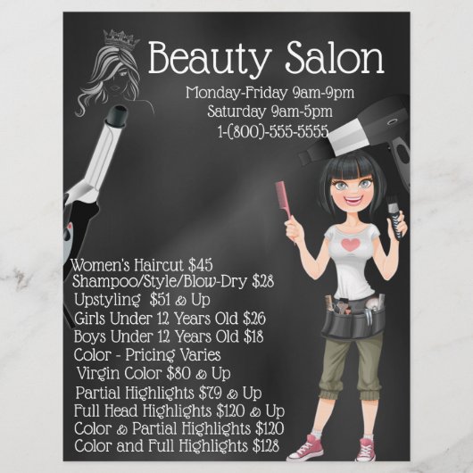 Beauty Salon Business Promotion Flyer (Voorkant)