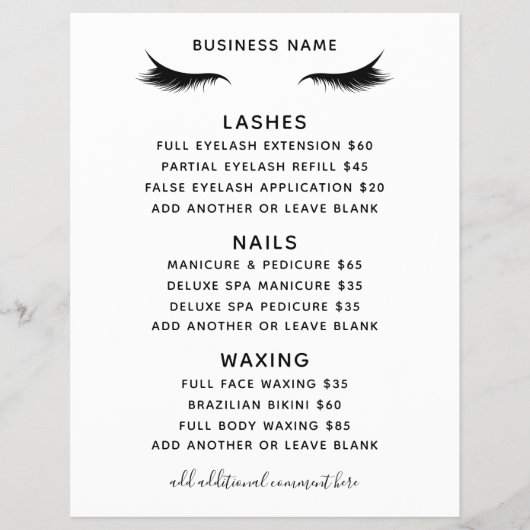 Beauty Salon Business Services Flyer (Voorkant)