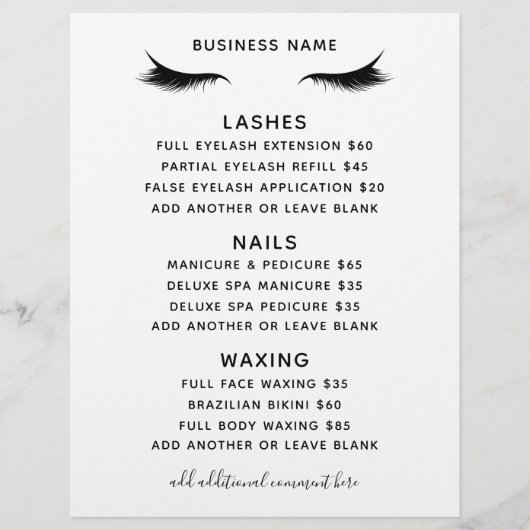 Beauty Salon Business Services Flyer (Voorkant)