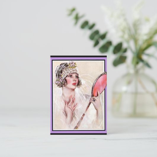 Beauty Salon Business Visitekaartje (Staand voorkant)