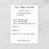 Beauty Salon Business Visitekaartje 2 (Achterkant)