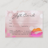 Beauty Salon Cadeautjes Lips & Licht Roze Kortingskaartje (Achterkant)