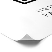 Beauty Salon Cafe Wifi Network QR Code Poster (Hoek)