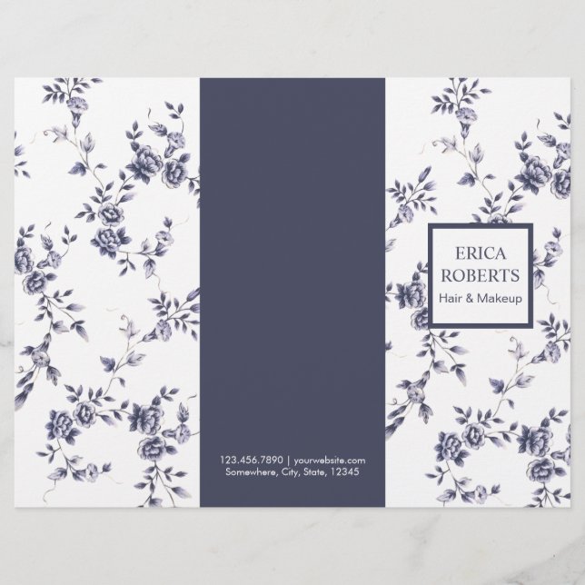 Beauty Salon  Chinoiserie Blue Floral (Voorkant)