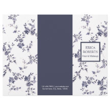 Beauty Salon  Chinoiserie Blue Floral