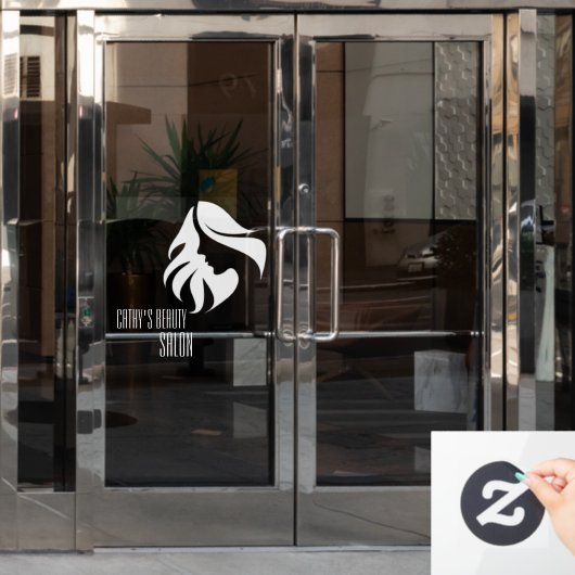 Beauty Salon Custom Business Raamsticker (Kantoordeur)