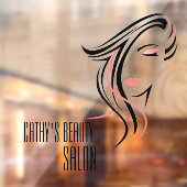 Beauty Salon Custom Business Raamsticker (Vel 2)