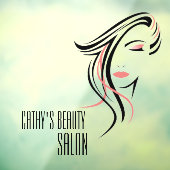 Beauty Salon Custom Business Raamsticker (Vel 3)