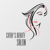 Beauty Salon Custom Business Raamsticker (Vel)