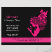 Beauty Salon (Deep Pink) Flyer (Voorkant)