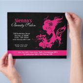 Beauty Salon (Deep Pink) Flyer (Hand)