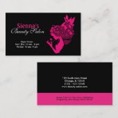 Beauty Salon (Deep Pink) Visitekaartje (Voorkant / Achterkant)