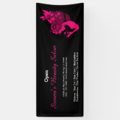 Beauty Salon (dieproze) * kies achtergrondkleur Spandoek (Verticaal)