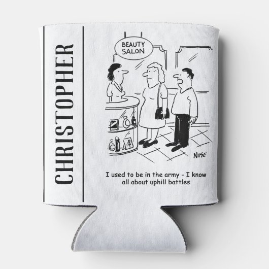 Beauty Salon- en Uphill-gevechten Blikjeskoeler (Achterkant)