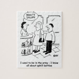 Beauty Salon- en Uphill-gevechten Legpuzzel