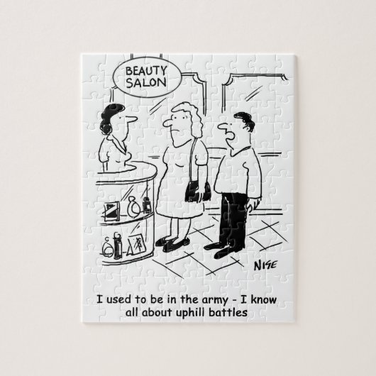 Beauty Salon- en Uphill-gevechten Legpuzzel (Verticaal)