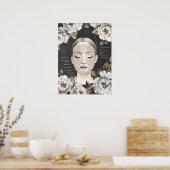 Beauty Salon Facial Anatomy Wanddecor Poster (Keuken)