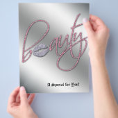 Beauty Salon Flyer Hair Pink Silver Lips (Hand)