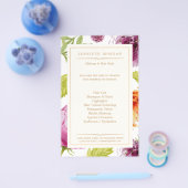Beauty Salon Garden Floral Boutique Service Menu (Enkel)