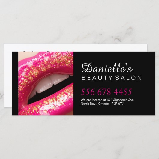 Beauty Salon Gift Certificate (Voorkant / Achterkant)
