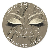 Beauty Salon Glitter Marble Gold Lashes Cleaner