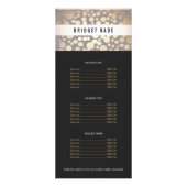 Beauty Salon Gold en Taupe Spotted Pattern Menu (Voorkant)