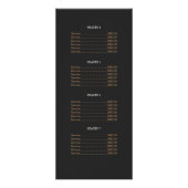 Beauty Salon Gold en Taupe Spotted Pattern Menu (Achterkant)
