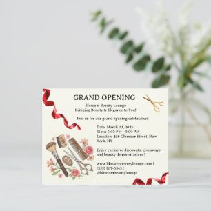 Beauty Salon Grand Opening Uitnodiging