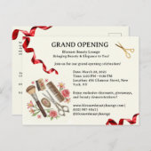 Beauty Salon Grand Opening Uitnodiging (Voorkant / Achterkant)