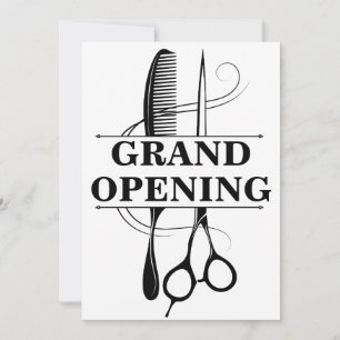 Beauty Salon Grand Opening Uitnodigingskaart Kaart