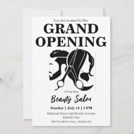 Beauty Salon Grand Opening Uitnodigingskaart Kaart