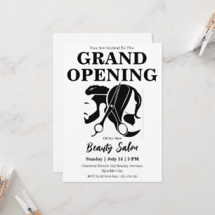 Beauty Salon Grand Opening Uitnodigingskaart Kaart