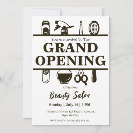 Beauty Salon Grand Opening Uitnodigingskaart Kaart
